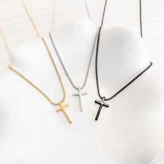 Gio L'uomo Mens Collection Cross Necklace-Necklace-Pretty Simple