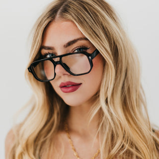 Blue Light Glasses-Black Retro Blue Light Glasses-Pretty Simple