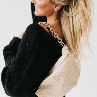 Bold Metal Chain Shoulder Strap-Bag Accessories-Pretty Simple