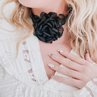 Flower Fantasy Tie Choker Necklace-Pretty Simple