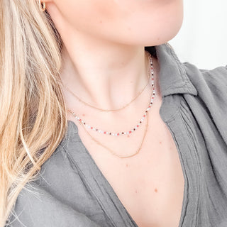 Tani Triple Layer Bead Necklace-Necklace-Pretty Simple
