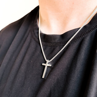 Gio L'uomo Mens Collection Cross Necklace-Necklace-Pretty Simple