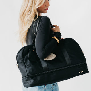 Tote Bag-Nissa Nylon Weekender Bag-Pretty Simple