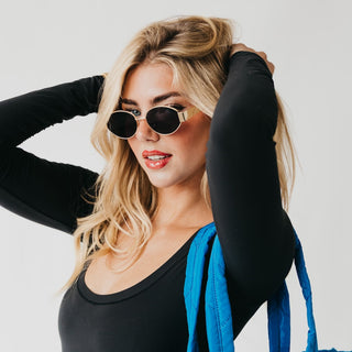 Sunglasses-Opal Oval Sunglasses-Pretty Simple