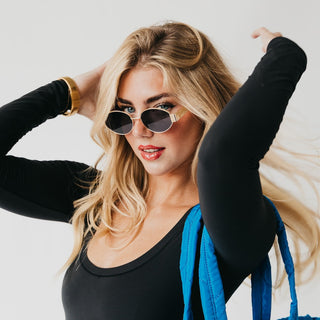 Sunglasses-Opal Oval Sunglasses-Pretty Simple