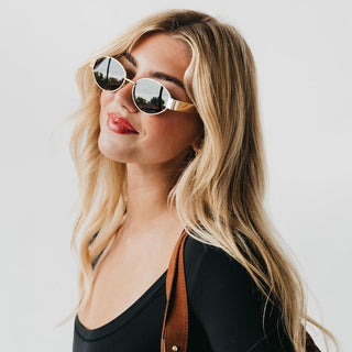 Sunglasses-Opal Oval Sunglasses-Pretty Simple