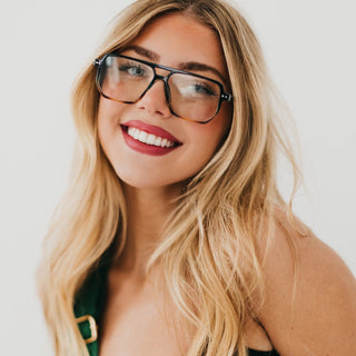 Blue Light Glasses-Oversized Square Aviator Blue Light Glasses-Pretty Simple