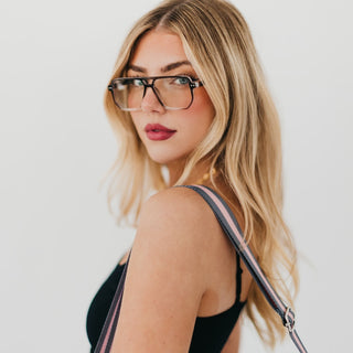 Blue Light Glasses-Oversized Square Aviator Blue Light Glasses-Pretty Simple
