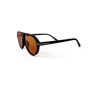 Sunglasses-Retro Oval Flat Sunglasses-Pretty Simple