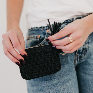 River Raffia Clippable Card Holder Wallet-Wallet-Pretty Simple