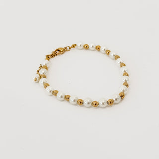 Stella Pearl and Chain Bracelet - WATERPROOF-Bracelet-Pretty Simple
