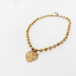 Sunburst Heart Love Pendant Necklace - WATERPROOF-Necklace-Pretty Simple