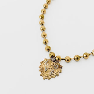 Sunburst Heart Love Pendant Necklace - WATERPROOF-Necklace-Pretty Simple