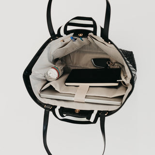 Woven Tiffany Organizer Tote Bag-Tote Bag-Pretty Simple