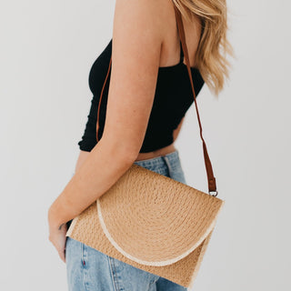 Turks and Caicos Foldover Crossbody Clutch Bag-Clutch-Pretty Simple