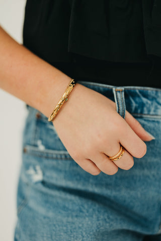 Pop of Sparkle Cuff Bangle - WATERPROOF-Bracelet-Pretty Simple