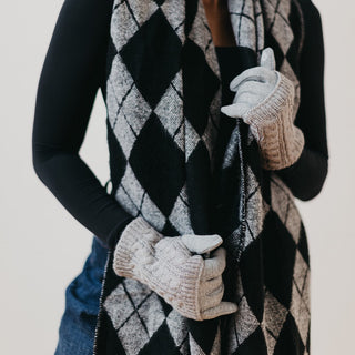 3 in 1 Cable Knit Gloves-Mittens-Pretty Simple