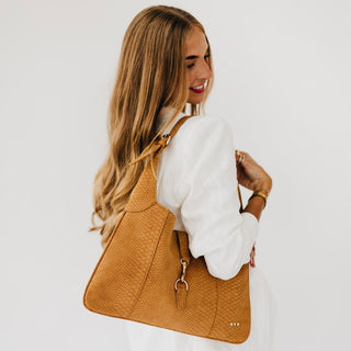 Amie Snake Embossed Shoulder Bag-Shoulder Bag-Pretty Simple