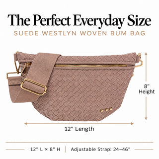 Bum Bag-Suede Westlyn Woven Bum Bag-Pretty Simple