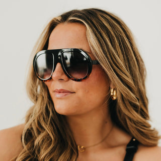 Billie Retro Oversized Pilot Sunglasses-Sunglasses-Pretty Simple