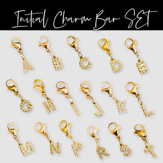 Bundled Initial Charm Bar Chanelle Charms - WATERPROOF Wholesale-Charms-Pretty Simple