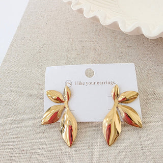 Boho Leaf Earrings - WATERPROOF-Earrings-Pretty Simple
