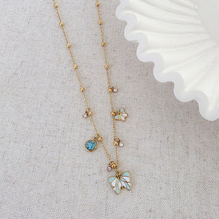 Charmed with Butterflies Necklace - WATERPROOF-Necklace-Pretty Simple