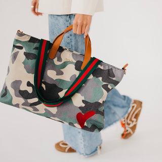 Chelsie Canvas Printed Tote-Tote Bag-Pretty Simple