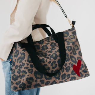 Chelsie Canvas Printed Tote-Tote Bag-Pretty Simple