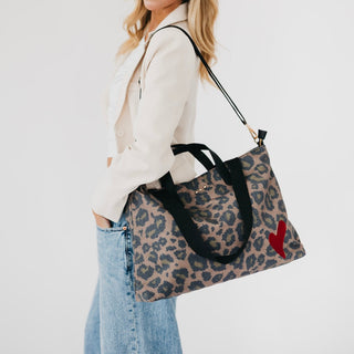 Chelsie Canvas Printed Tote-Tote Bag-Pretty Simple