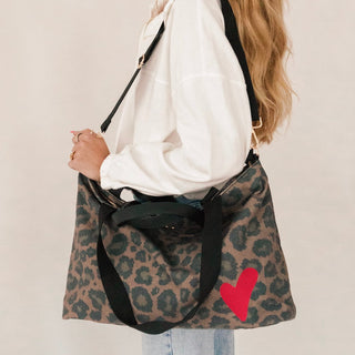 Chelsie Canvas Printed Tote-Tote Bag-Pretty Simple