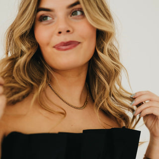 Chevron Chain Necklace - WATERPROOF-Necklace-Pretty Simple