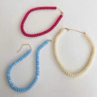 Dana Donut Bead Necklace-Necklace-Pretty Simple