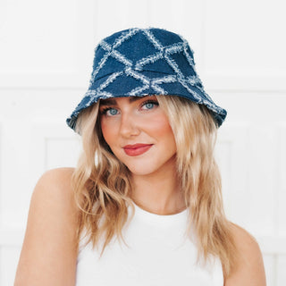 Diamond Print Bucket Hat- Wholesale - Pretty Simple