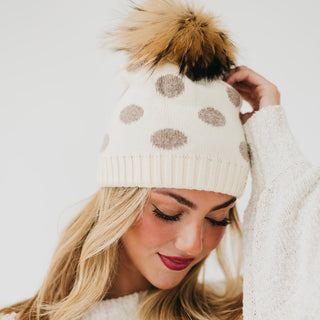 Darlene Dot Cashmere Blend Beanie-Beanie-Pretty Simple