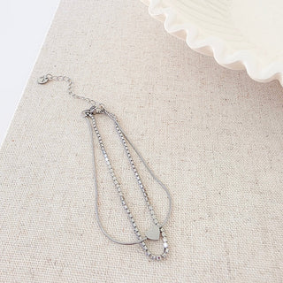 Double Love Tennis Bracelet - WATERPROOF-Bracelet-Pretty Simple
