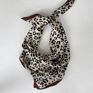 Edna Animal Print Square Scarf-Hair Scarf-Pretty Simple