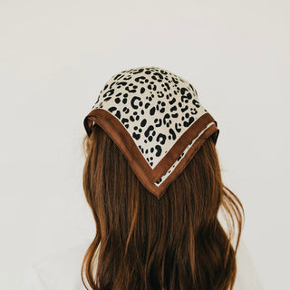 Edna Animal Print Square Scarf-Hair Scarf-Pretty Simple