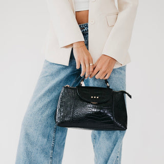 Crossbody Bag-Elena Croc Embossed Crossbody-Pretty Simple