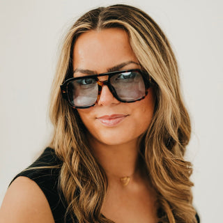 Ellen Retro Square Pilot Sunglasses-Sunglasses-Pretty Simple