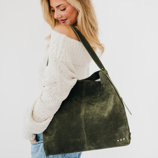 Evie Suede Hobo Shoulder Bag-Shoulder Bag-Pretty Simple