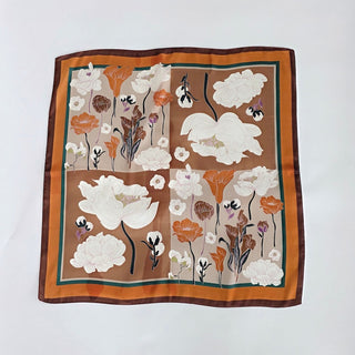 Fiona Floral Square Scarf-Hair Scarf-Pretty Simple
