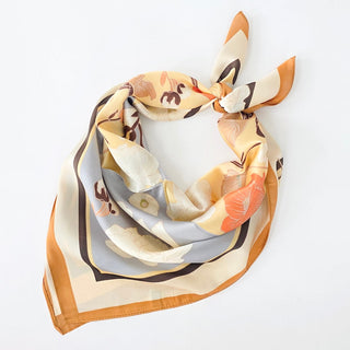 Fiona Floral Square Scarf-Hair Scarf-Pretty Simple