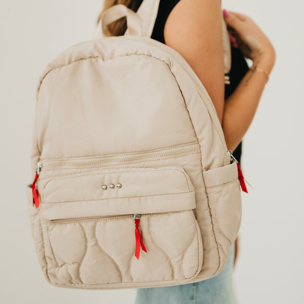 Go-To Organized Puffer Nylon Backpack – Pretty Simple display picture 1