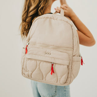 Go-To Organized Puffer Nylon Backpack-Backpack-Pretty Simple