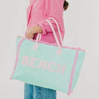 Hanalei Terry Cloth Beach Tote Bag-Tote Bag-Pretty Simple