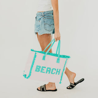 Hanalei Terry Cloth Beach Tote Bag-Tote Bag-Pretty Simple
