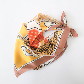 Indie Mixed Pattern Horse Square Scarf-Hair Scarf-Pretty Simple
