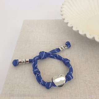 Knotty Cord Heart Bracelet - WATERPROOF