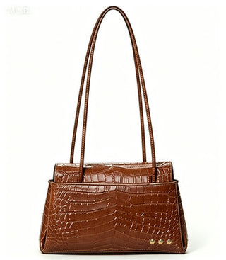 Shoulder Bag-Kris Croc Embossed Shoulder Bag-Pretty Simple